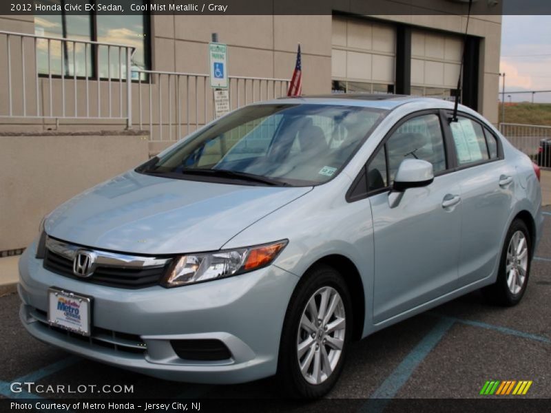 Cool Mist Metallic / Gray 2012 Honda Civic EX Sedan