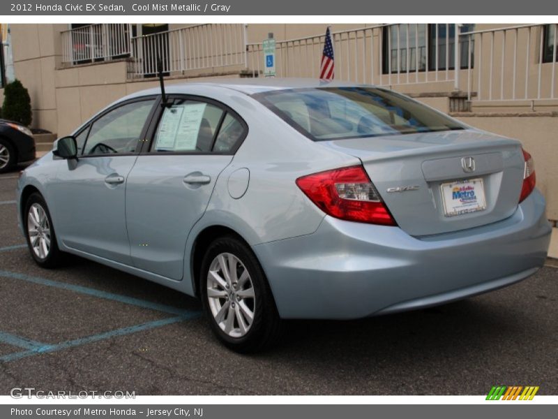 Cool Mist Metallic / Gray 2012 Honda Civic EX Sedan