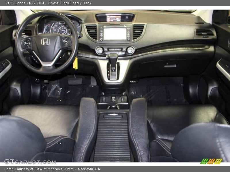 Crystal Black Pearl / Black 2012 Honda CR-V EX-L
