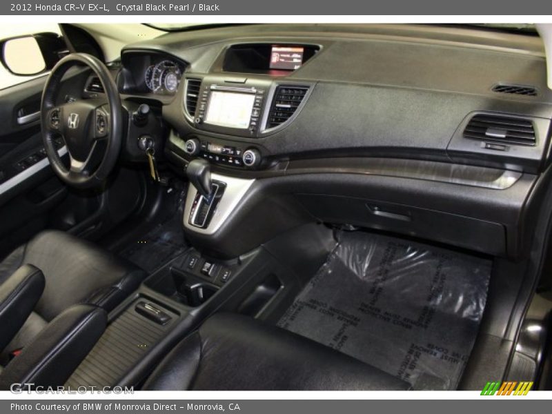 Crystal Black Pearl / Black 2012 Honda CR-V EX-L