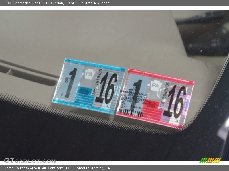 Capri Blue Metallic / Stone 2004 Mercedes-Benz E 320 Sedan