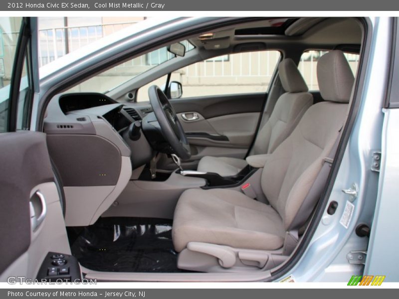 Cool Mist Metallic / Gray 2012 Honda Civic EX Sedan