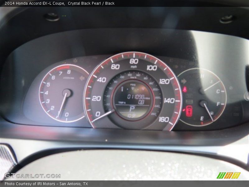 Crystal Black Pearl / Black 2014 Honda Accord EX-L Coupe