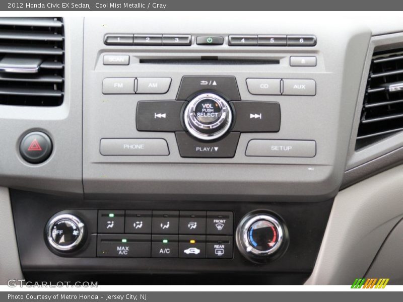 Cool Mist Metallic / Gray 2012 Honda Civic EX Sedan