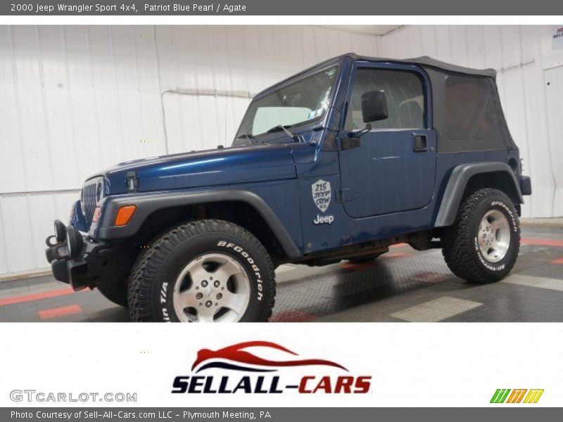 Patriot Blue Pearl / Agate 2000 Jeep Wrangler Sport 4x4