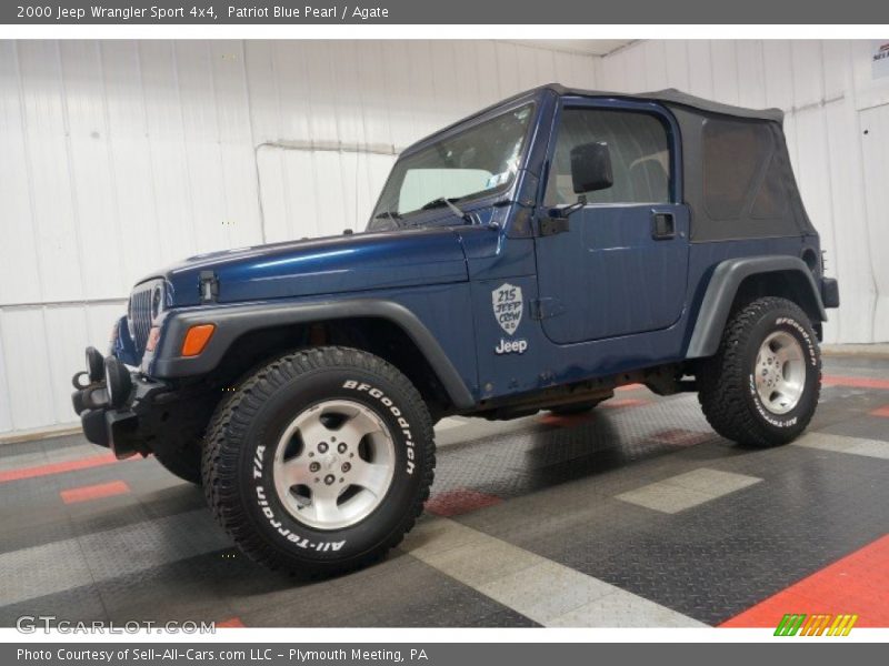 Patriot Blue Pearl / Agate 2000 Jeep Wrangler Sport 4x4