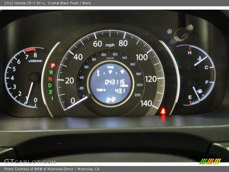 Crystal Black Pearl / Black 2012 Honda CR-V EX-L