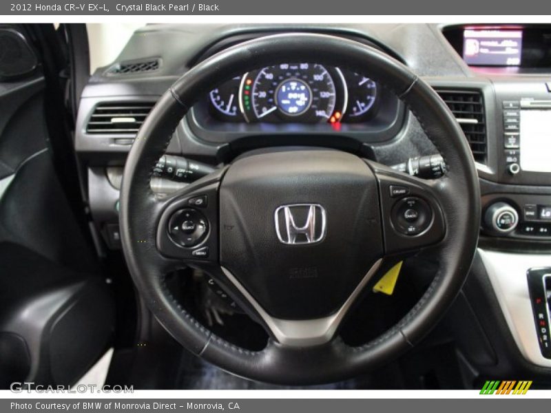 Crystal Black Pearl / Black 2012 Honda CR-V EX-L