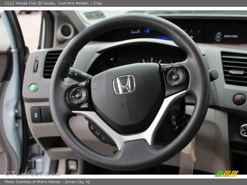 Cool Mist Metallic / Gray 2012 Honda Civic EX Sedan