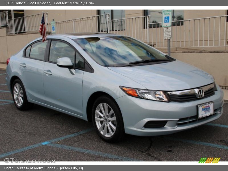 Cool Mist Metallic / Gray 2012 Honda Civic EX Sedan