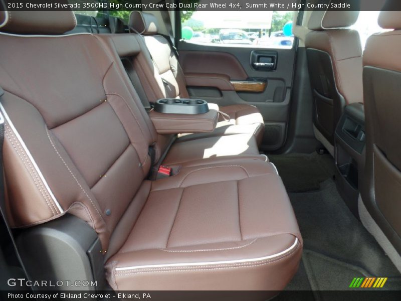 Summit White / High Country Saddle 2015 Chevrolet Silverado 3500HD High Country Crew Cab Dual Rear Wheel 4x4