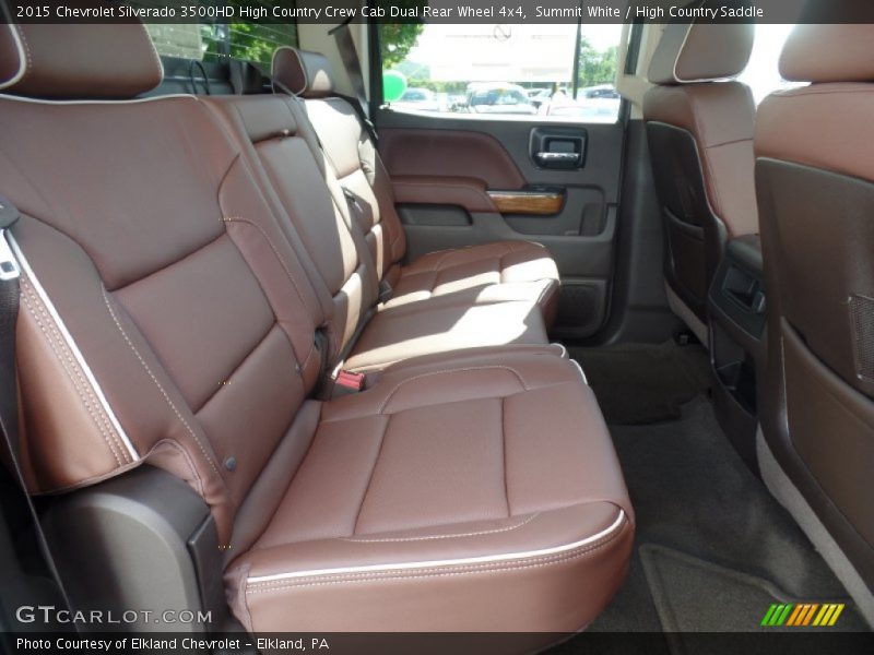 Summit White / High Country Saddle 2015 Chevrolet Silverado 3500HD High Country Crew Cab Dual Rear Wheel 4x4