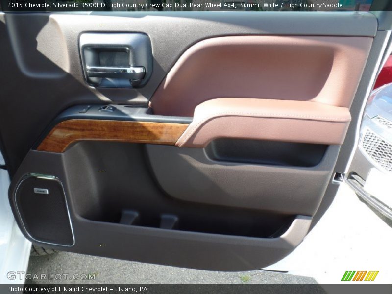 Summit White / High Country Saddle 2015 Chevrolet Silverado 3500HD High Country Crew Cab Dual Rear Wheel 4x4