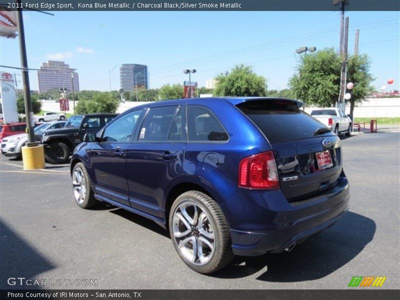 Kona Blue Metallic / Charcoal Black/Silver Smoke Metallic 2011 Ford Edge Sport