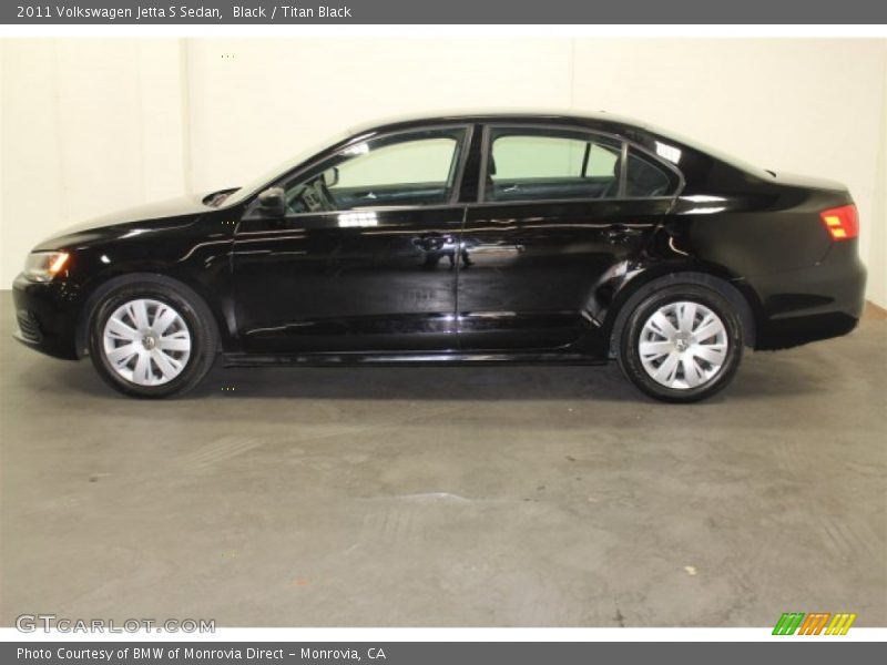 Black / Titan Black 2011 Volkswagen Jetta S Sedan