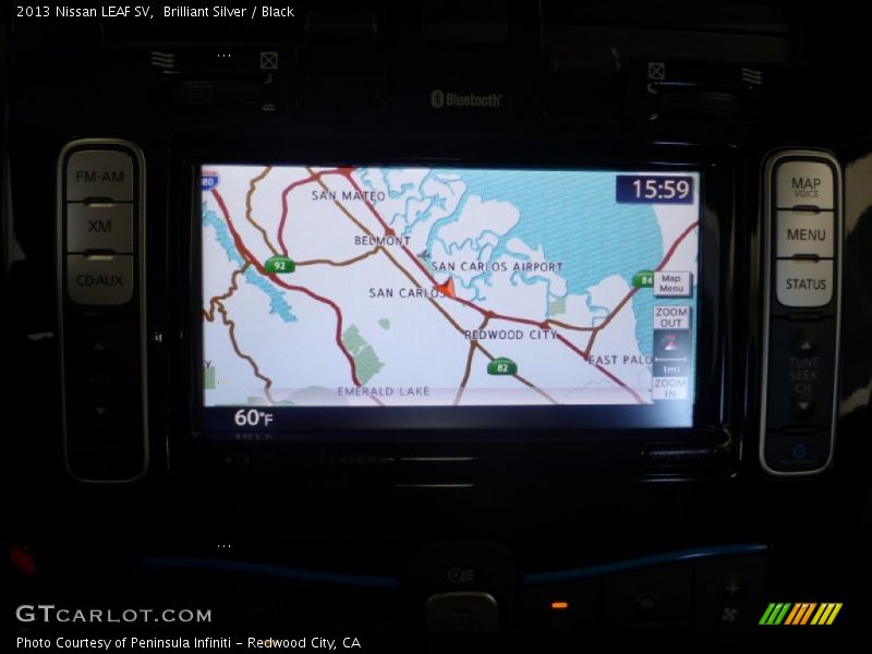 Brilliant Silver / Black 2013 Nissan LEAF SV