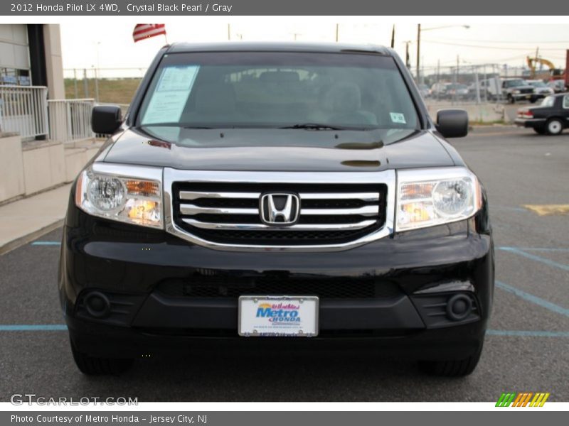 Crystal Black Pearl / Gray 2012 Honda Pilot LX 4WD