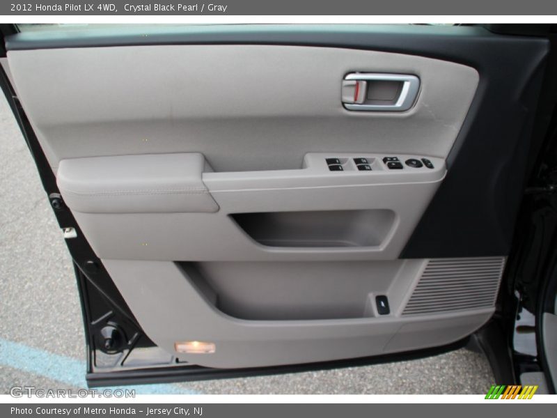 Crystal Black Pearl / Gray 2012 Honda Pilot LX 4WD