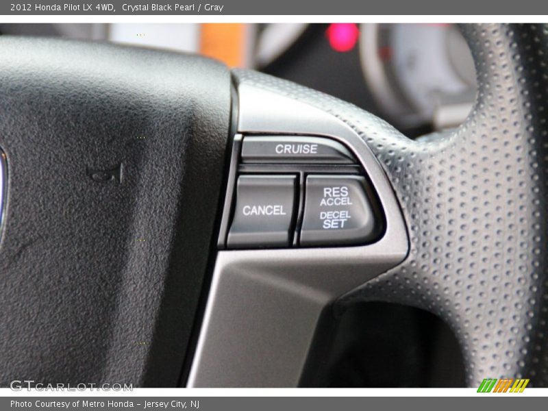Crystal Black Pearl / Gray 2012 Honda Pilot LX 4WD