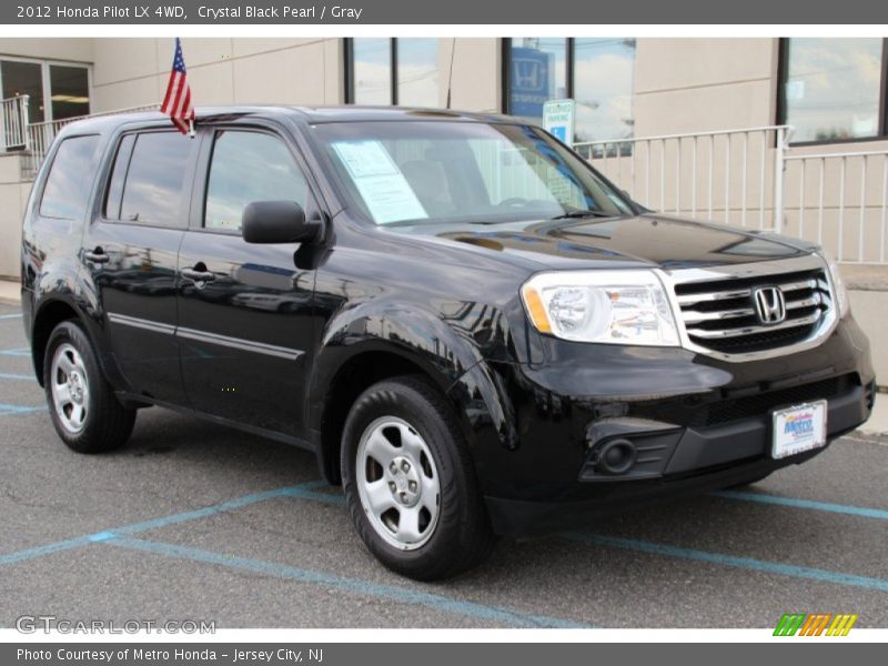 Crystal Black Pearl / Gray 2012 Honda Pilot LX 4WD