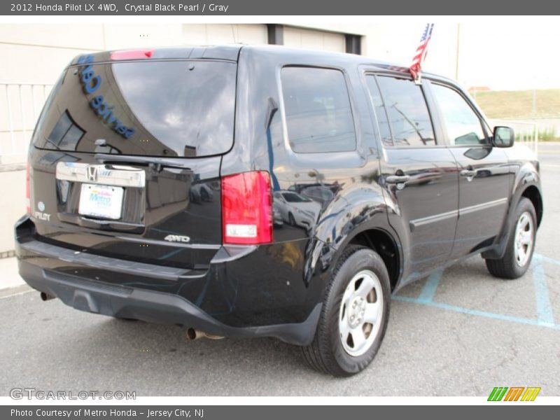 Crystal Black Pearl / Gray 2012 Honda Pilot LX 4WD
