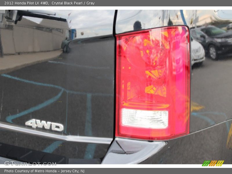 Crystal Black Pearl / Gray 2012 Honda Pilot LX 4WD