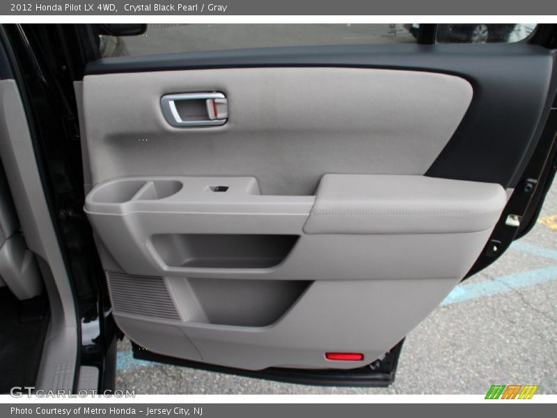 Crystal Black Pearl / Gray 2012 Honda Pilot LX 4WD