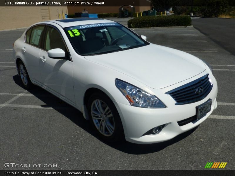 Moonlight White / Wheat 2013 Infiniti G 37 Journey Sedan