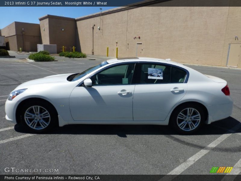 Moonlight White / Wheat 2013 Infiniti G 37 Journey Sedan
