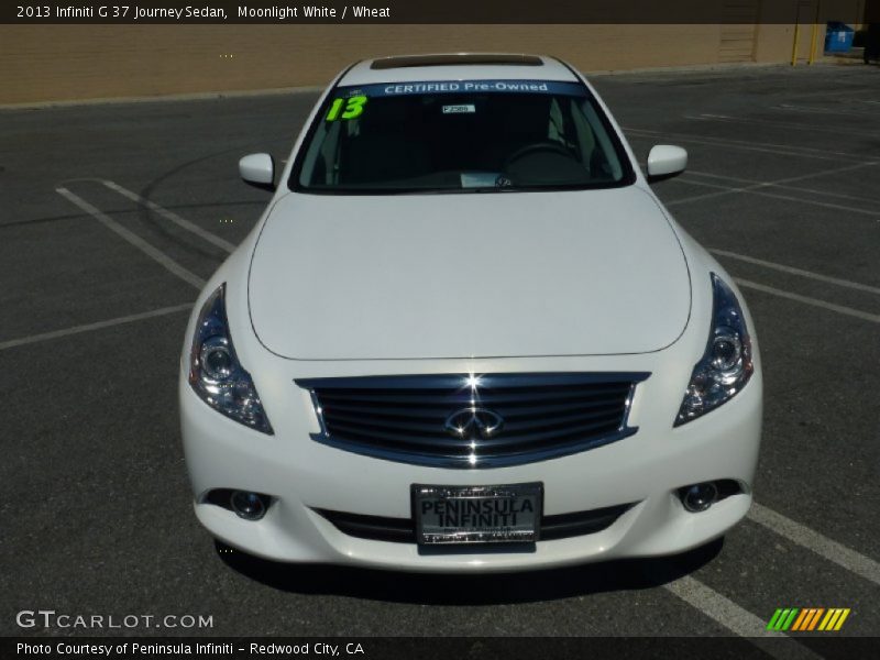 Moonlight White / Wheat 2013 Infiniti G 37 Journey Sedan