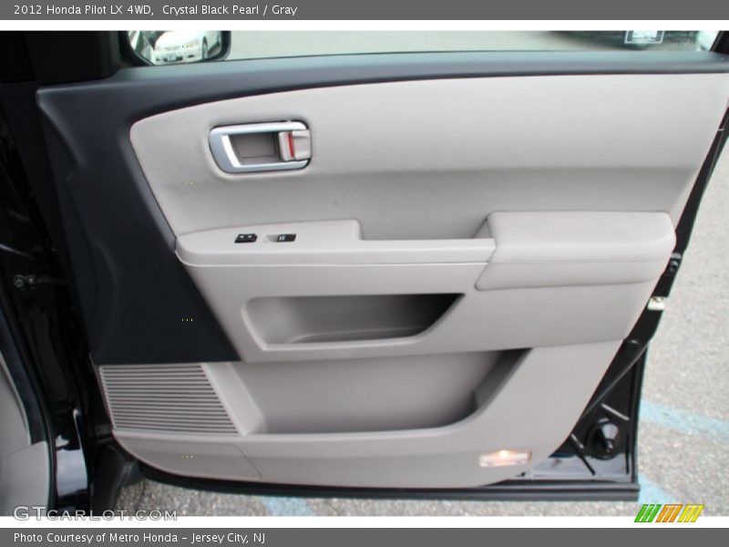 Crystal Black Pearl / Gray 2012 Honda Pilot LX 4WD