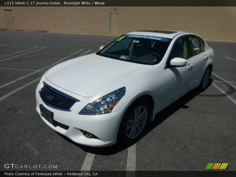 Moonlight White / Wheat 2013 Infiniti G 37 Journey Sedan