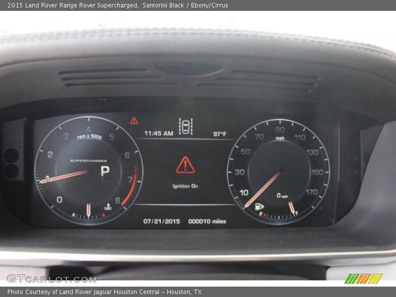  2015 Range Rover Supercharged Supercharged Gauges