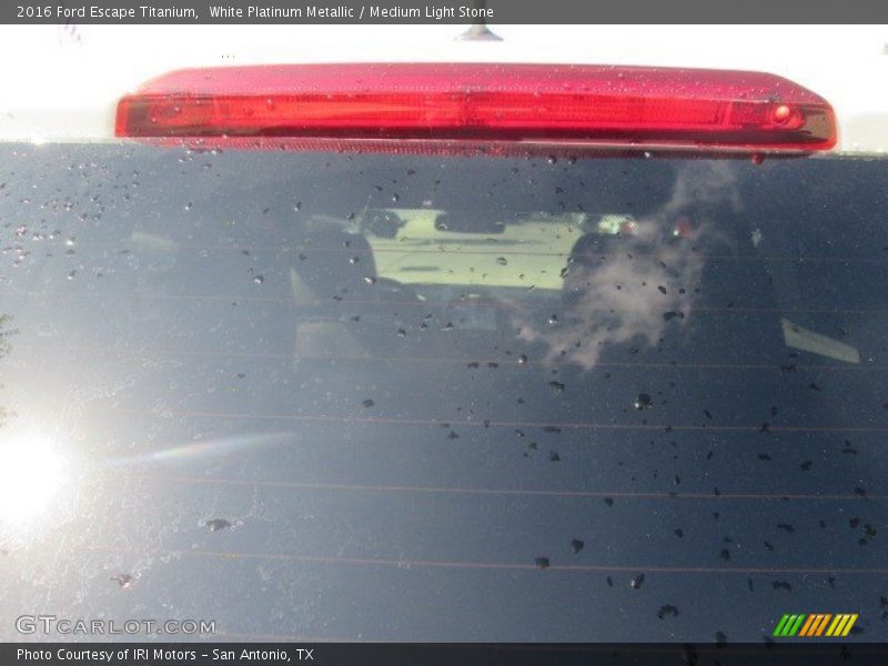 White Platinum Metallic / Medium Light Stone 2016 Ford Escape Titanium