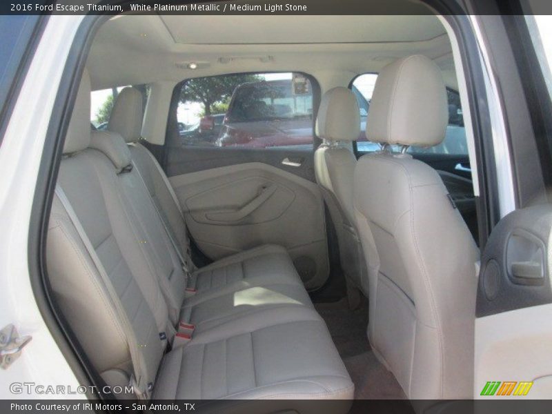 White Platinum Metallic / Medium Light Stone 2016 Ford Escape Titanium