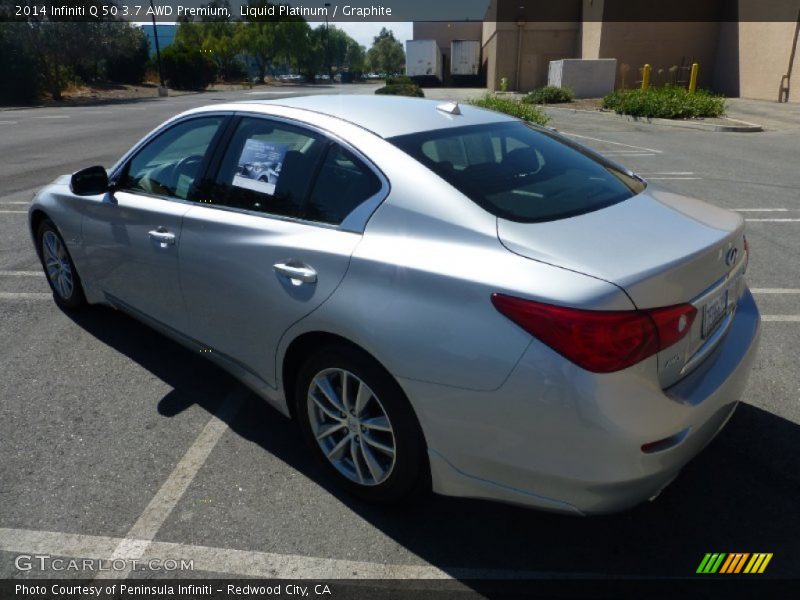 Liquid Platinum / Graphite 2014 Infiniti Q 50 3.7 AWD Premium