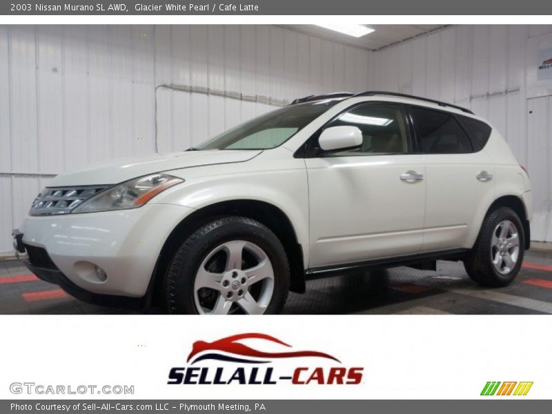 Glacier White Pearl / Cafe Latte 2003 Nissan Murano SL AWD