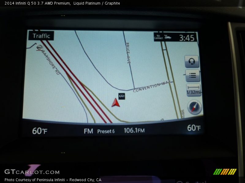 Liquid Platinum / Graphite 2014 Infiniti Q 50 3.7 AWD Premium