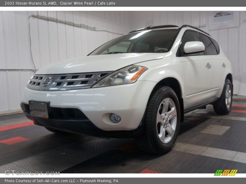 Glacier White Pearl / Cafe Latte 2003 Nissan Murano SL AWD