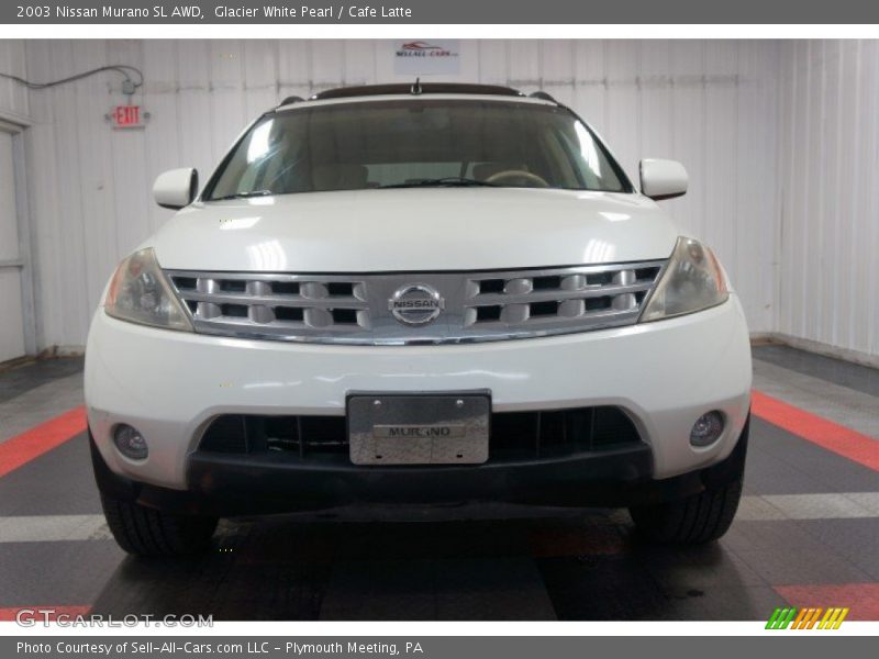 Glacier White Pearl / Cafe Latte 2003 Nissan Murano SL AWD