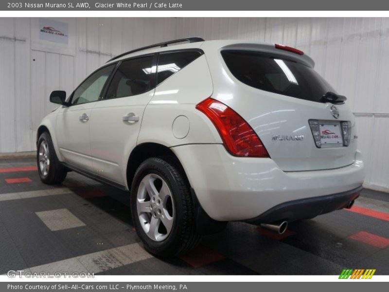 Glacier White Pearl / Cafe Latte 2003 Nissan Murano SL AWD