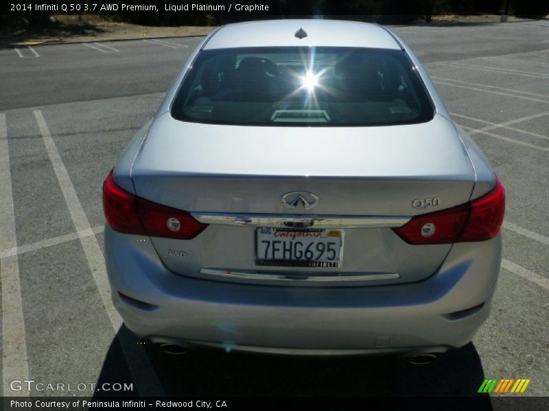 Liquid Platinum / Graphite 2014 Infiniti Q 50 3.7 AWD Premium