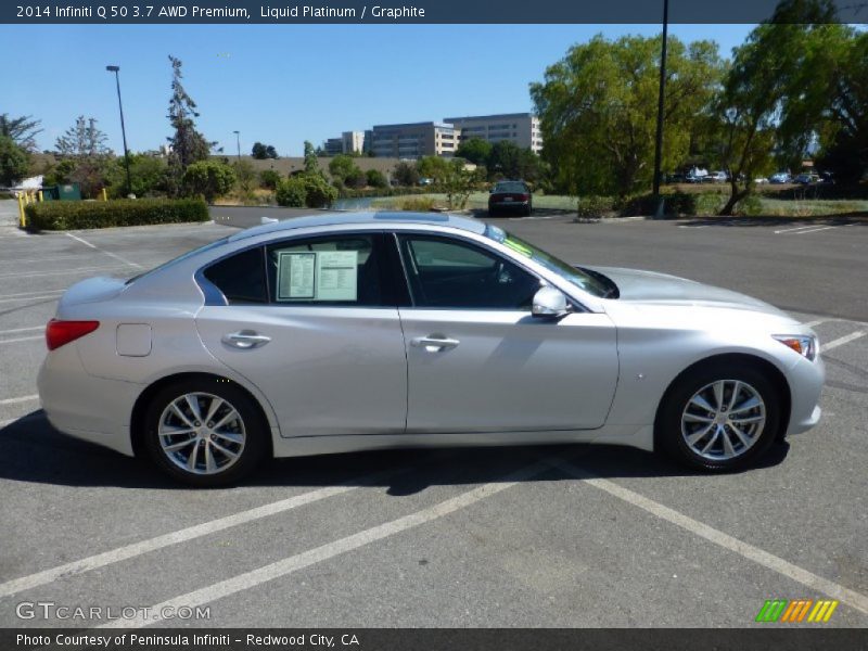 Liquid Platinum / Graphite 2014 Infiniti Q 50 3.7 AWD Premium