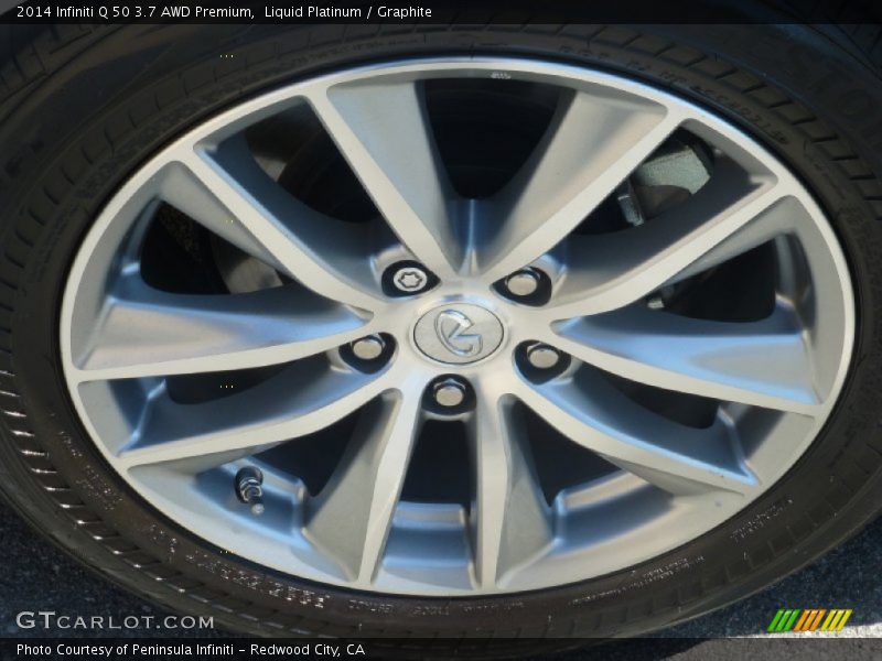 Liquid Platinum / Graphite 2014 Infiniti Q 50 3.7 AWD Premium