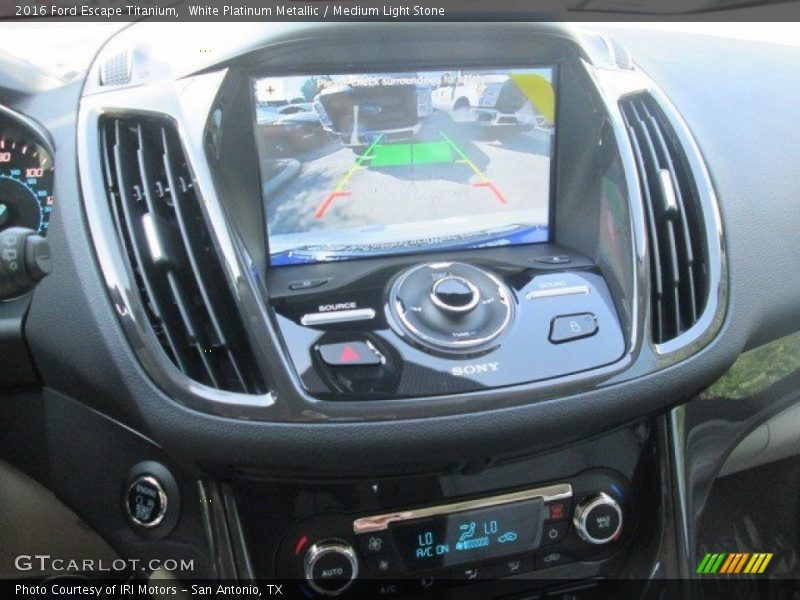 White Platinum Metallic / Medium Light Stone 2016 Ford Escape Titanium