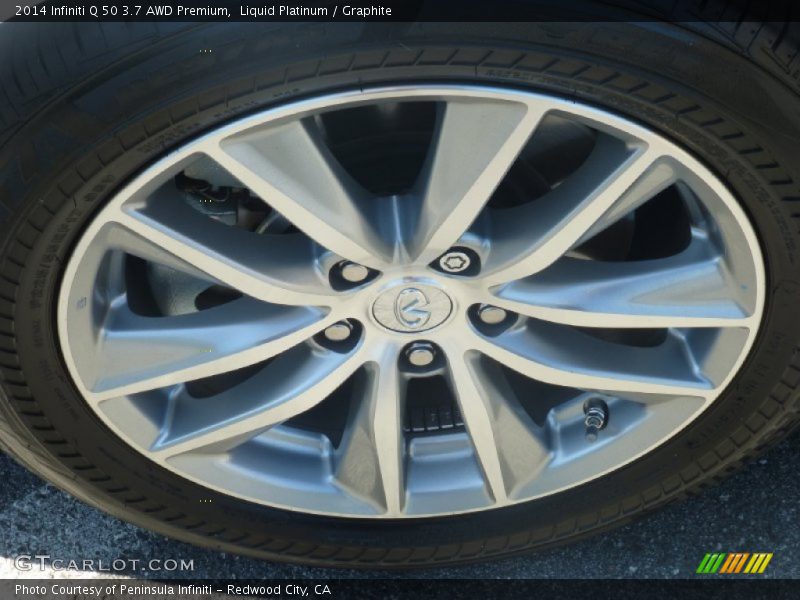 Liquid Platinum / Graphite 2014 Infiniti Q 50 3.7 AWD Premium