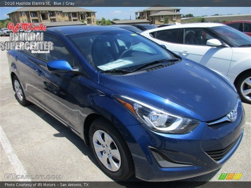 Blue / Gray 2016 Hyundai Elantra SE