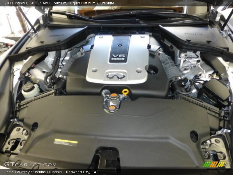 Liquid Platinum / Graphite 2014 Infiniti Q 50 3.7 AWD Premium