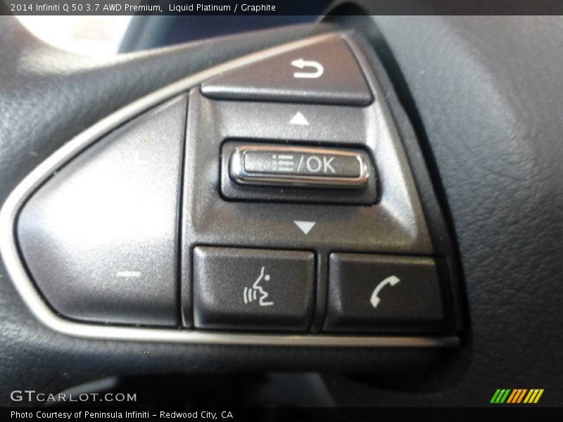 Liquid Platinum / Graphite 2014 Infiniti Q 50 3.7 AWD Premium