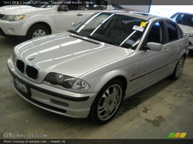 Titanium Silver Metallic / Black 2001 BMW 3 Series 325i Sedan